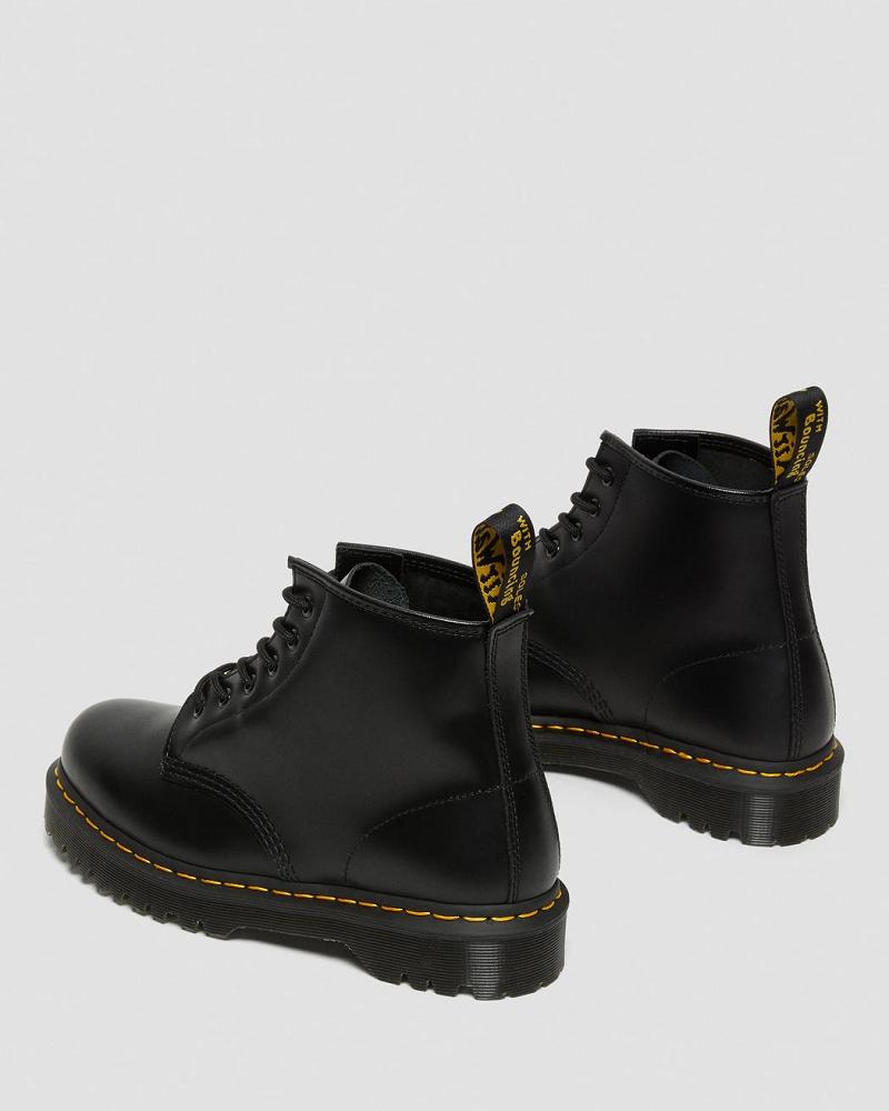 Dr Martens 101 Bex Smooth Læder Ankelstøvler Herre Sort | DK 405BEX